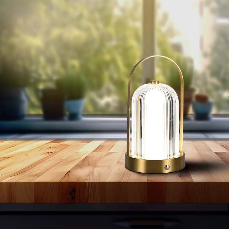 V-TAC VT-1057-FG Tafellamp - Goud - Oplaadbaar - 3-in-1 Lichtkleur