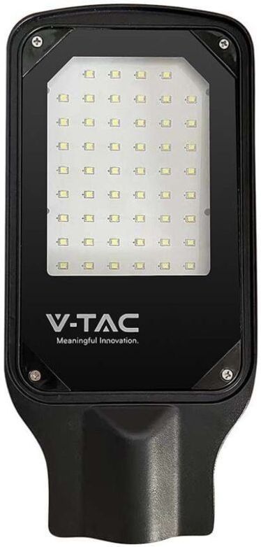 LED Slim Straatlantaarn - IP65 - Zwart - 50W- 4270 Lumen - 6500K