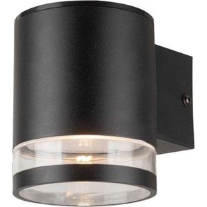 Wandlamp op zonne-energie - IP54 - Zwart - 70 Lumen - 3000K