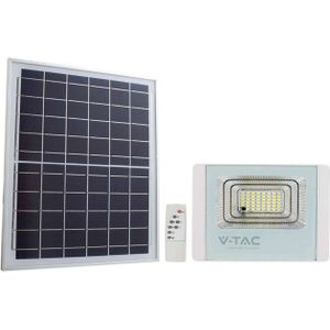 V-TAC VT-100W-W Schijnwerpers op zonne-energie - IP65 - Wit lichaam - 2450 lumen - 6400K