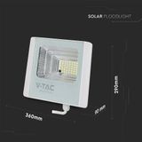 V-TAC VT-200W-W Solarlampen - Solar schijnwerpers - IP65 - 3100 lumen - 6400K