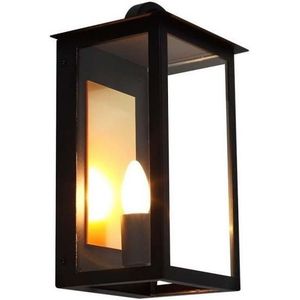 V-TAC VT-1190-B Wandlamp voor buiten - UP - E14 Houder - IP44 - Mat Zwart