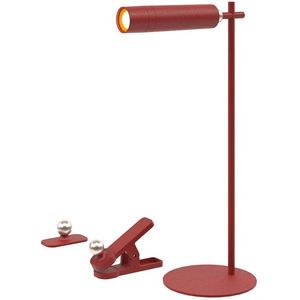 Oplaadbare tafellamp - IP20 - Rood - 3W - 300 Lumen - 4000K