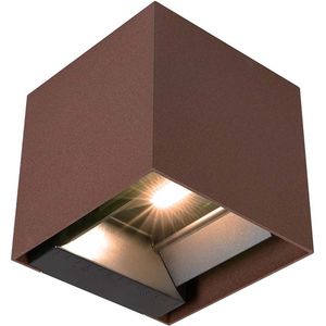 Sensor Wandlamp op zonne-energie - IP65 - Corten - 860 Lumen - 4000K