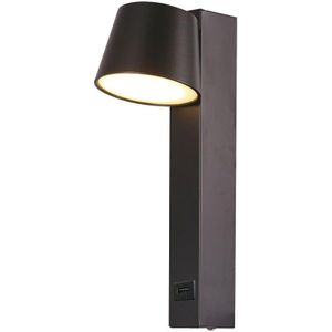 LED draaibare wandlamp - IP20 - Zwart - 8W- 900 Lumen - 3000K