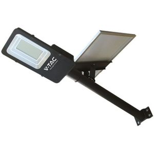 LED Dimbaar zonne- straat lamp HYBRID LED/50W/230V 4000K IP65 + AB