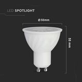 V-TAC - GU10 - LED Spot - Wit - 6W - 445 Lumen - 6500K