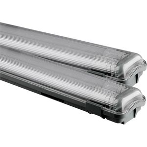V-TAC - VT-12023 - LED Armaturen - Wit - Dubbele Buis 2 x 18W - IP65 Waterdicht - Set van 2