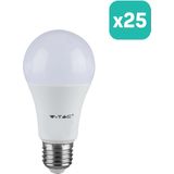 V-TAC - VT-2099-N - LED-lamp - Wit - E27 Houder - 8.5W - Set van 25