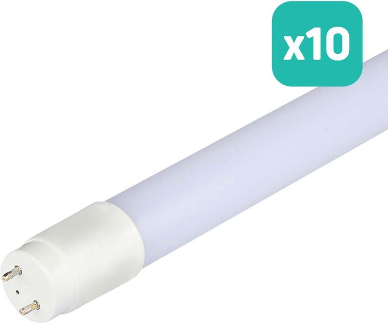 V-TAC - VT-1577-N - LED T8 Buis - Wit - 20W - 2100 Lumen - 4000K - 150CM - Set van 10
