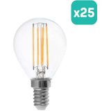 V-TAC - VT-1996-N - LED Lamp - Helder - Golf - Transparant - E14 Houder - IP20 - 4W - Set van 25