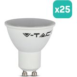 V-TAC - LED Spots - Melkwit - GU10 - Lens 110° - IP20 - 4.5W - Doos van 25