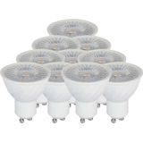 V-TAC - LED Dimbare Spot Light - Wit - GU10 - Set van 10 - 6W - 445 Lumen - 3000K