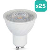 V-TAC - LED Dimbare Spot Light - Wit - GU10 - Set van 25