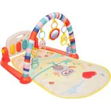 Kikkaboo Spielbogen, Krabbeldecke Happy Owl Klaviertasten, Greiflinge, Musik rot