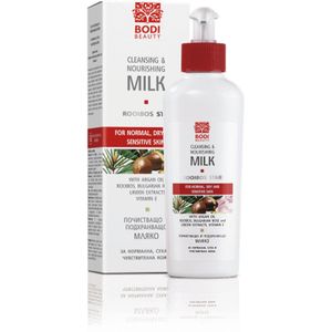 Zijdezachte Reiniging gezicht melk - voedende cleanser - rooibos - rozenolie uit Bulgarije - rijpe huid 230ml