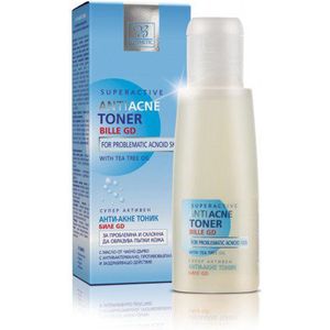 Kruiden Anti-acne gezicht tonic - kamille, citroenmelisse, duizendblad, hydroxyzuren 100ml