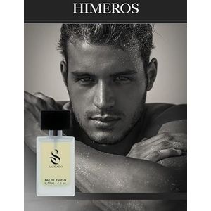 HIMEROS by Sangado parfum voor heren, 8-10 uur, langdurige geur, aromatische varen, fijne Franse essences, verleidelijk, verslavende spray, 50 ml