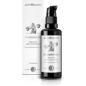 Alteya Organics Bio Damascena Rose Otto vochtinbrengende Nachtcrème (biologisch)