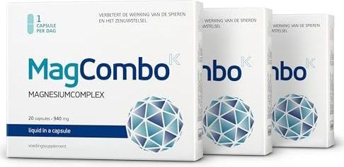 MagCombo - Geconcentreerd Zuiver Magnesium - Olieformule - 60 Capsules