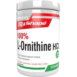 Fit&Shape 100% L-Ornithine pot 100gram (met maatschep)  30 doseringen