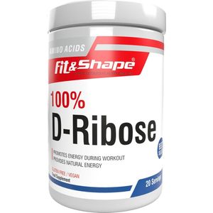 Fit&Shape 100% D-Ribose pot 100gram (20 doseringen) met maatschepje