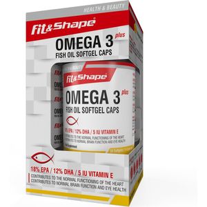 Fit&Shape Omega 3 PLUS Visolie   (30stuks softgel capsules)