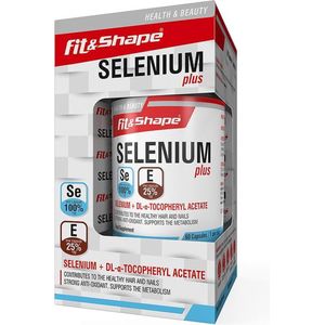 Fit&Shape Selenium Plus (Seleen100 μg) 100%ADH  + Vitamine E   (60capsules)