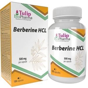 Berberine HCL 500mg 120 capsules, LABORATORIUM GETEST DOOR AGROLAB DUITSLAND, Hoog gedoseerd, Non GMO, Geen vulstoffen of additieven
