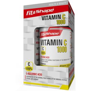 Fit&Shape Vitamine C1000 hoog gedoseerd (1000mg/1250% ADH)  60 capsules