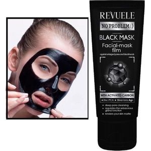 Revuele - Charcoal Black Mask - Reinigend Peel-Off Masker - Zwart - 80 ml