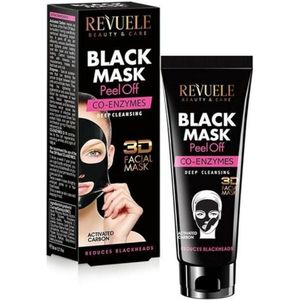 Revuele - Black Mask Peel Off Co-Enzymes - Gezichtsmasker - 80 ml