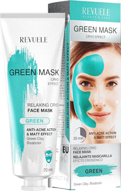 Revuele - Green Mask - Gezichtsmasker - 80 ml - Reinigend
