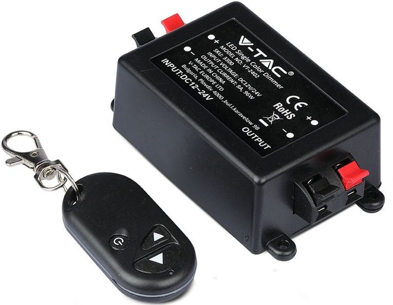 LEDXpress - VT-2402 - Dimmer voor LED Striplampen - Wit - Inclusief Afstandsbediening