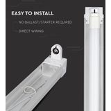 LED Tube Fittings - Wit - IJzer - IP20