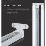 Houder - 2 Stuks - LED-Lampen - 60 Cm - Voor Bedrade Fittingen