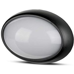 V-TAC LED-lamp, plastic, geïntegreerd, 12 W, zwart