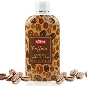 Milva Cafeïne-shampoo tegen haaruitval stimuleert de haargroei voor vrouwen – 200 ml haarverdichtingsshampoo mannen – haargroeikuur – haarverdichtingsformule voor dunner wordend haar – sulfaatvrij