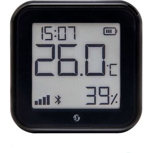 Shelly Plus H&T Gen. 3 Matte Black Draadloze temperatuur- en luchtvochtigheidssensor