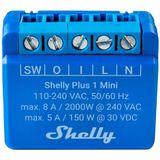 Shelly Plus 1 Mini Gen. 3 Draadloze schakelaar WiFi, Bluetooth
