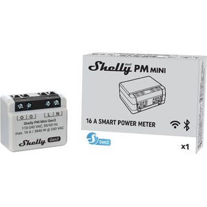 Shelly Plus PM Mini Gen. 3 Draadloze schakelaar WiFi, Bluetooth