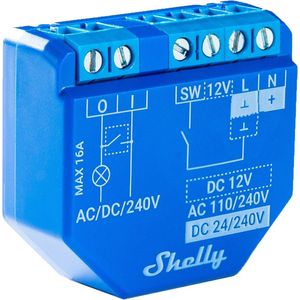 Shelly Plus 1 Smart WiFi and Bluetooth Switch Actuator for Home Automation