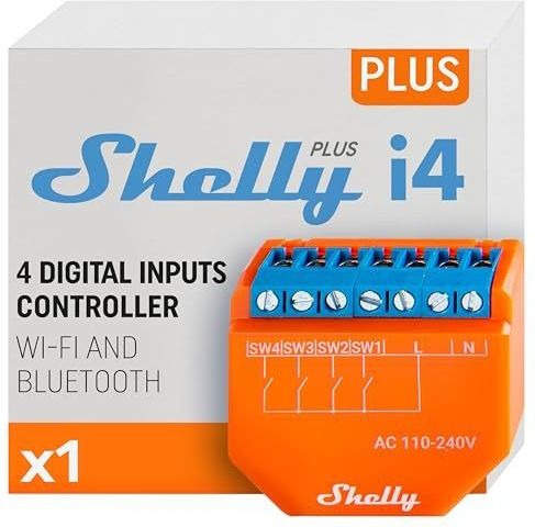 Shelly Plus i4 Controller WiFi, Bluetooth Shelly