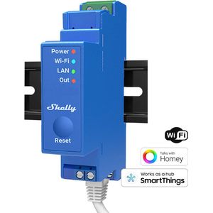 Shelly Pro 1 relais 1-kanaals, Wifi, LAN, Bluetooth