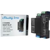 Shelly - Pro 2PM - Slimme Relais - 2-Kanaals - 25A - Vermogensmeting