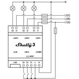 Shelly - Pro 3 - Slim Relais - WLAN - LAN - Bluetooth - 3-Kanaals - 48A