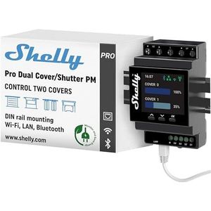 Shelly Pro Dual Cover & Shutter PM Controller Bluetooth, WiFi
