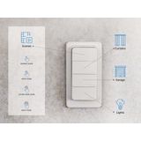 Shelly - BLU RC Button 4 - Afstandsbediening - Draadloos - Bluetooth