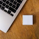 Shelly - BLU Wall Switch 4 - Bluetooth Afstandsbediening - Draadloos - Lange Batterijduur