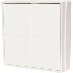 Shelly - BLU Wall Switch 4 - Bluetooth Afstandsbediening - Draadloos - Lange Batterijduur